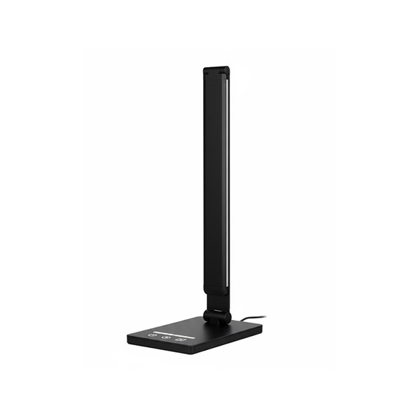 Lampara de escritorio q-connect vega led 10w 400 lm tactil 5 niveles de color brillo regulable color negro