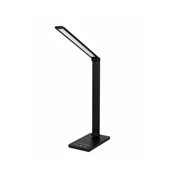 Lampara de escritorio q-connect vega led 10w 400 lm tactil 5 niveles de color brillo regulable color negro