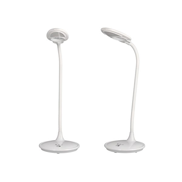 Lampara de escritorio q-connect led 5w 250 lm con lupa iluminaciÃ³n ajustable blanco