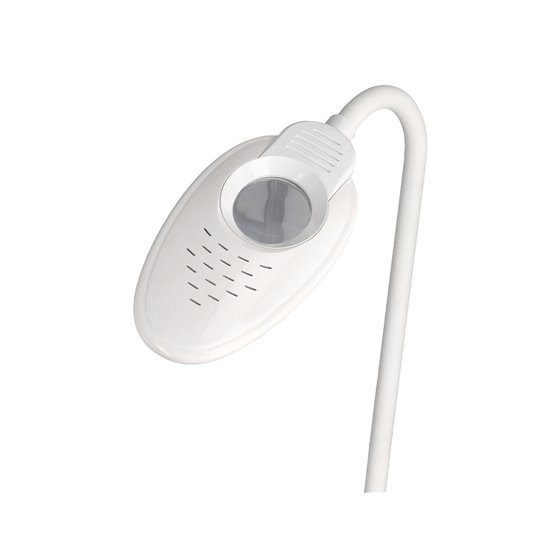 Lampara de escritorio q-connect led 5w 250 lm con lupa iluminaciÃ³n ajustable blanco