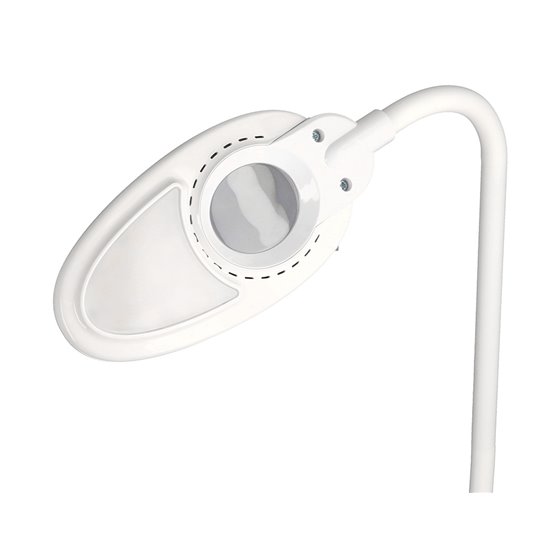 Lampara de escritorio q-connect led 5w 250 lm con lupa iluminaciÃ³n ajustable blanco