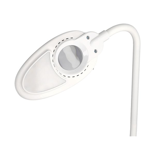 Lampara de escritorio q-connect led 5w 250 lm con lupa iluminaciÃ³n ajustable blanco