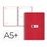 Agenda escolar antartik 26-27 espiral pack and go dia pagina 5+ bilingüe 80g papel fsc rojo