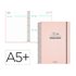 Agenda escolar liderpapel 26-27 espiral pattern dia pagina a5+ bilingue 80g papel fsc waves