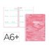 Agenda escolar liderpapel 26-27 espiral military semana vista a6+ bilingue 80g papel fsc rosa