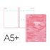 Agenda escolar liderpapel 26-27 espiral military dia pagina a5+ bilingue 80g papel fsc rosa