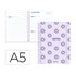 Agenda escolar liderpapel 26-27 espiral petite dia pagina a5 bilingue 80g papel fsc verde