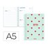 Agenda escolar liderpapel 26-27 espiral petite dia pagina a5 bilingue 80g papel fsc morado