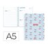 Agenda escolar liderpapel 26-27 espiral petite dia pagina a5 bilingue 80g papel fsc azul