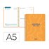 Agenda escolar liderpapel 26-27 espiral classic dia pagina a5 bilingue 70g papel fsc naranja