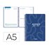 Agenda escolar liderpapel 26-27 espiral classic dia pagina a5 bilingue 70g papel fsc azul marino