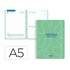 Agenda escolar liderpapel 26-27 espiral classic dia pagina a5 bilingue 70g papel fsc verde