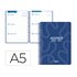 Agenda escolar liderpapel 26-27 espiral classic semana vista a5 bilingue 70g papel fsc azul marino
