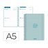 Agenda escolar liderpapel 26-27 espiral basic 2 dias pagina a5 bilingue 70g papel fsc morado