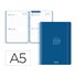 Agenda escolar liderpapel 26-27 espiral basic 2 dias pagina a5 bilingue 70g papel fsc azul marino