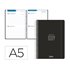 Agenda escolar liderpapel 26-27 espiral basic 2 dias pagina a5 bilingue 70g papel fsc negro
