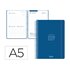 Agenda escolar liderpapel 26-27 espiral basic dia pagina a5 bilingue 70g papel fsc azul marino