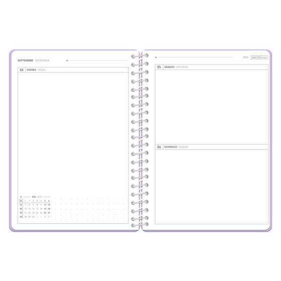 Agenda escolar antartik 26-27 espiral essentials dia pagina a5+ bilingue 80g papel fsc verde militar
