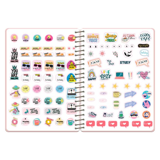 Agenda escolar liderpapel 26-27 espiral oriental dia pagina a6+ bilingue 80g papel fsc gato