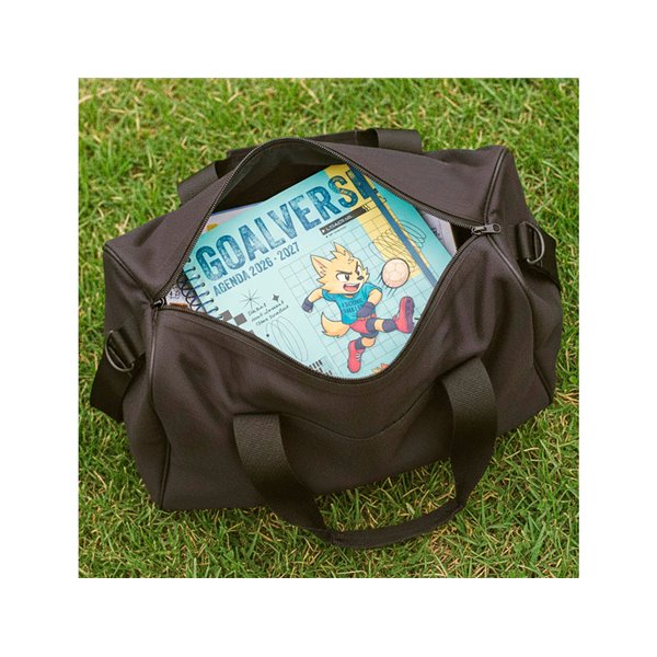 Agenda escolar liderpapel 26-27 espiral sports dia pagina a5 bilingue 80g papel fsc azul perro