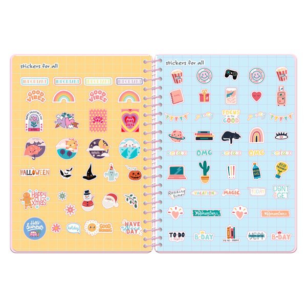 Agenda escolar liderpapel 26-27 espiral petite dia pagina a5 bilingue 80g papel fsc rosa