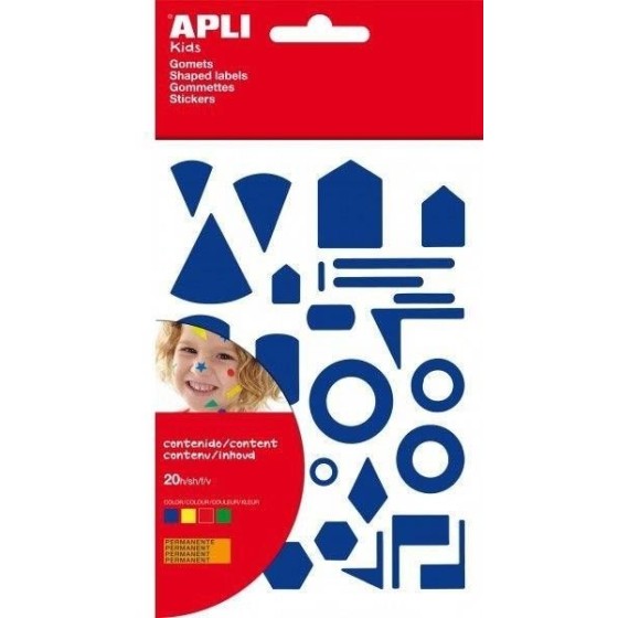 Gomets Figuras APLI 708 Sobre x20 Hojas