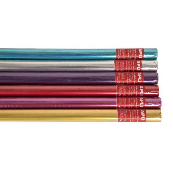 Papel Regalo APLI Metalizado 2 m. x 0,70 m.