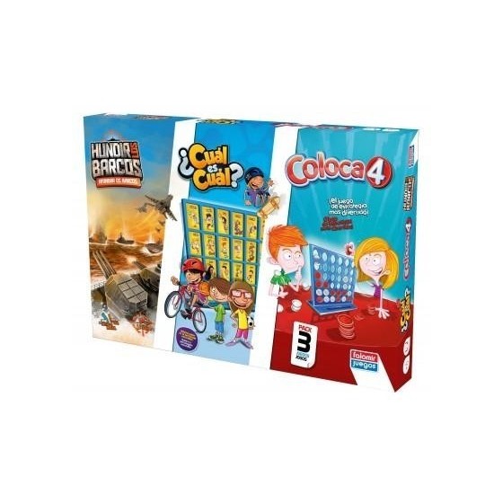 Juego FALOMIR Coloca 4 + Cual Es Cual + Hundir Los Barcos