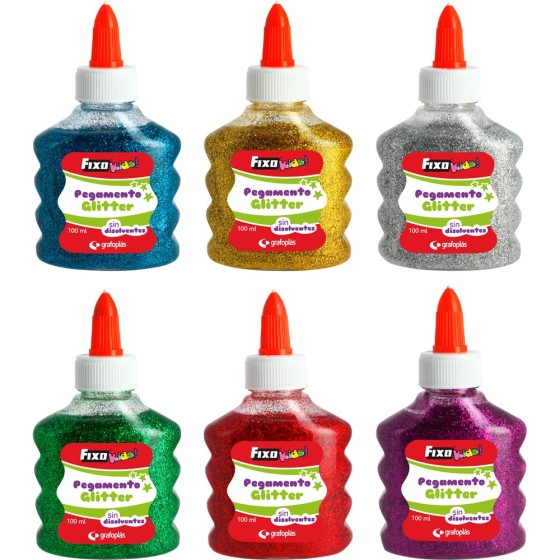 Pegamento Purpurina 100Ml Fixokids Surt.