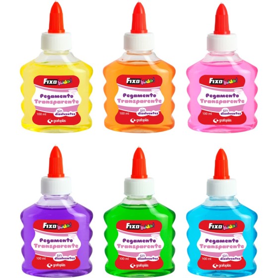 Pegamento Transparente 100Ml Fixokids Surt.