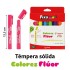Caja 6 Témperas Sólidas Flúor 6 G Fixo Kids