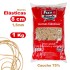 Bolsa 1000 G Gomas Elásticas 1.5mm X 8Cm Fixo