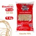 Bolsa 1000 G Gomas Elásticas 2mm X 16Cm Fixo