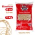 Bolsa 1000 G Gomas Elásticas 2mm X 20Cm Fixo