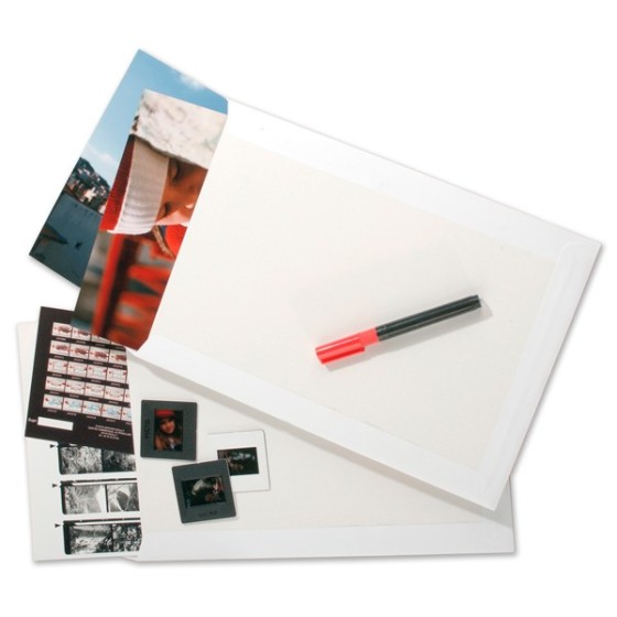 100 Bolsas Dorso Cartón Blanco 229X324 mm Cierre Autoadhesivo Gpv