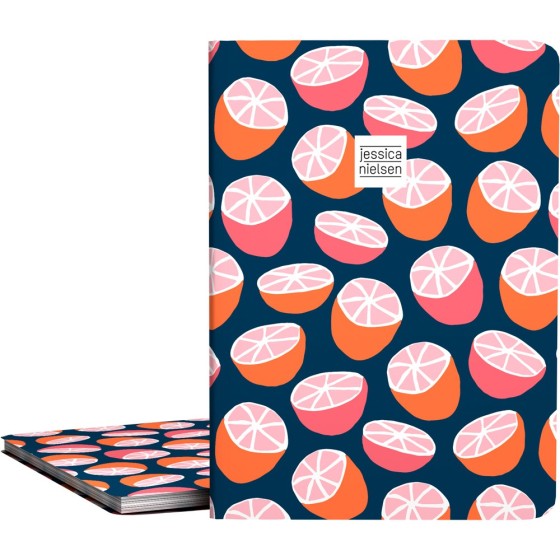 Carpeta Con Fundas  Poliplás PP Opaco Semirígido Folio 30 Fundas Jessica Nielsen  Citrics Grafoplás