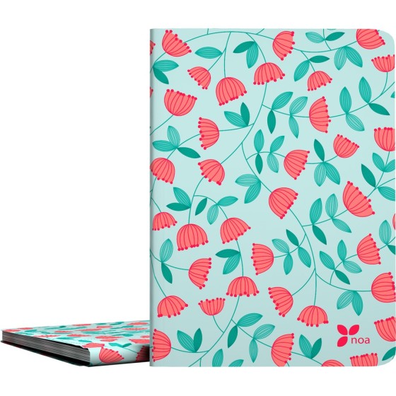 Carpeta Con Fundas  Poliplás PP Opaco Semirígido Folio 30 Fundas Noa  Bloom Grafoplás