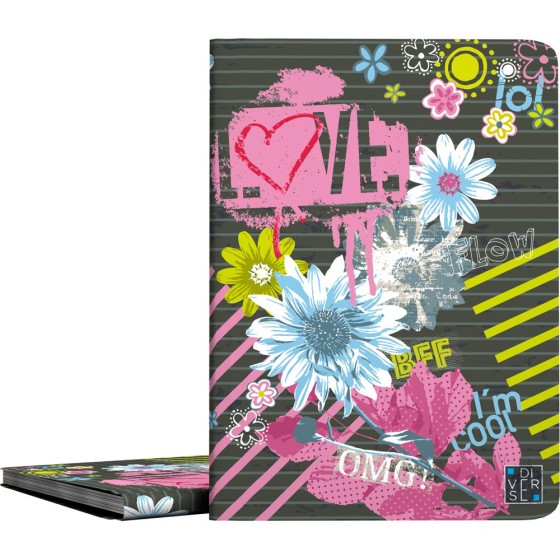 Carpeta Con Fundas  Poliplás PP Opaco Semirígido Folio 30 Fundas Diverse  Flow Grafoplás