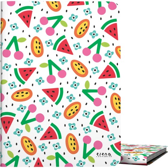 Carpeta Con Fundas  Poliplás PP Opaco Semirígido Folio 30 Fundas Ec  Frutas Grafoplás