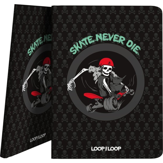 Carpeta Con Fundas  Poliplás PP Opaco Semirígido Folio 30 Fundas Loop The Loop 20 Skate Grafoplás