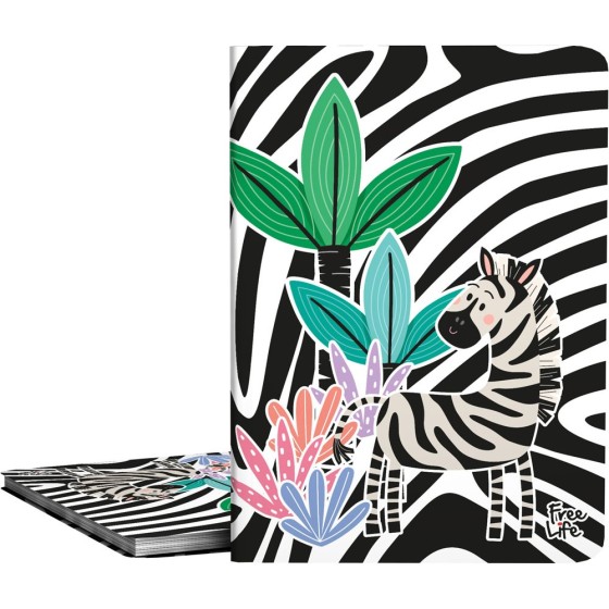 Carpeta Con 30 Fundas PP A4  Free Life  Zebra Grafoplás