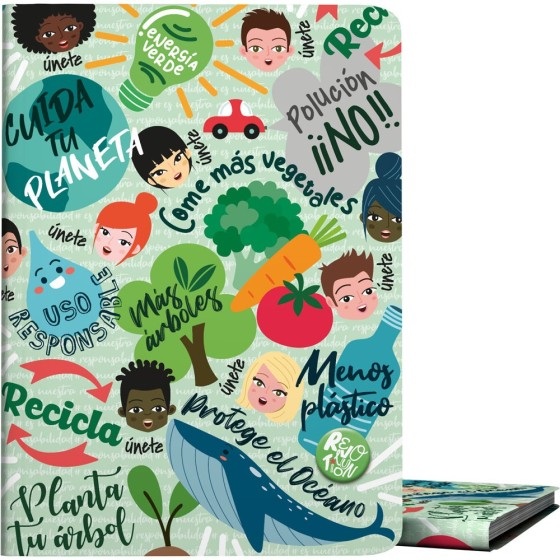 Carpeta Con 30 Fundas PP A4  Revolution  Green Grafoplás