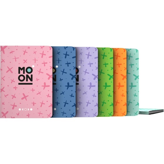 Carpeta Con Fundas  30 Fundas A4 Colores Surtidos Moon Grafoplás