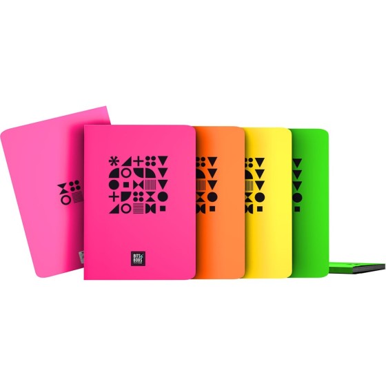 Carpeta Con Fundas  Fluor PP Folio 30 Fundas Colores Surtidos Bits&Bobs 23 Fluor Grafoplás