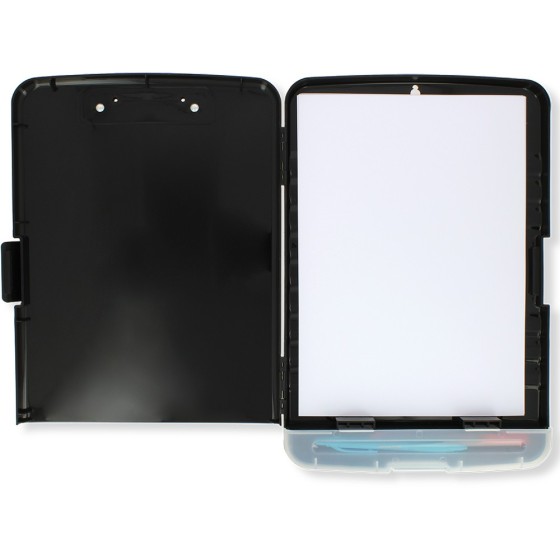 Carpeta Con Pinzas +Organizador Negro Grafoplás