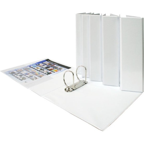 Carpeta Canguro Pvc 4X40mm Blanco A4 Con Bolsa Interior Xs Grafoplás