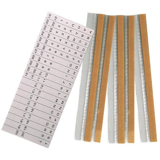 Grafovisor Transparente 5 Tiras Grafoplás