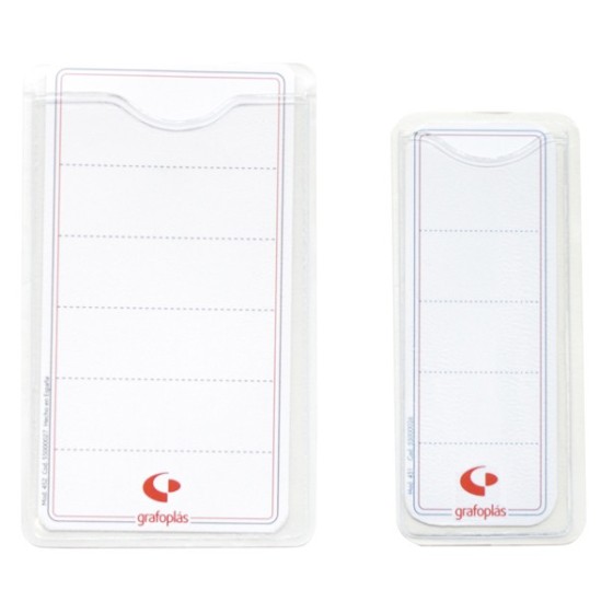 Tarjetero Visor Pvc Autoadhesivo 200 Micras 97X58 mm Transparente Grafoplás