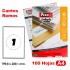 Caja 100 Hojas Etiquetas A4 Cantos Romos "199.6X289.1 mm" Fixo Fsc Fixo