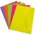 Pack 12 Uds Sobres PP Opaco Con Cierre Broche Folio Amarillo Fluor Fluorgraf Grafoplás